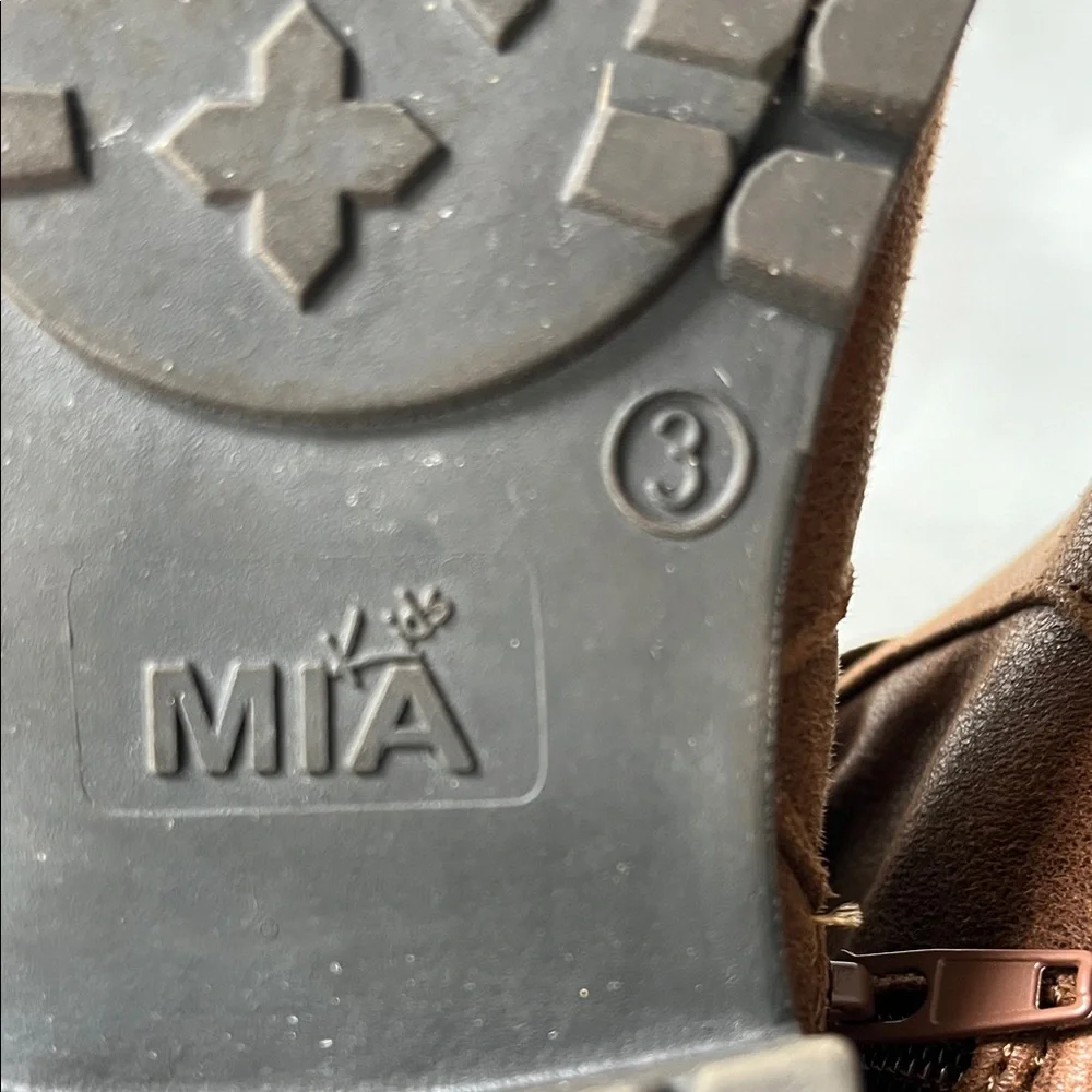 MIA Brown Studded Kids Boots